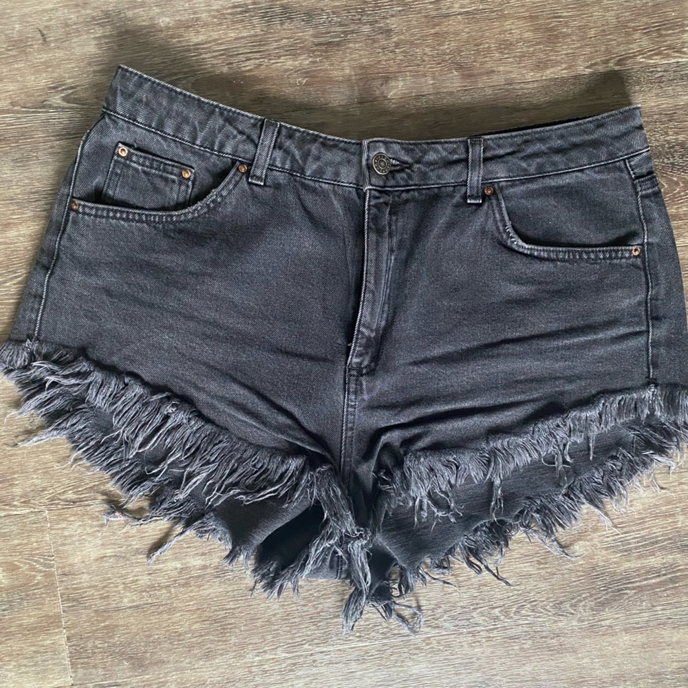 Zara Black Jean Shorts